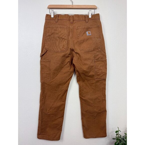 Carhartt Mens BN3334-M Rugged Duck Double Coyote Utility PantsSize 32X30 Grunge - Picture 7 of 16